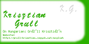 krisztian grull business card